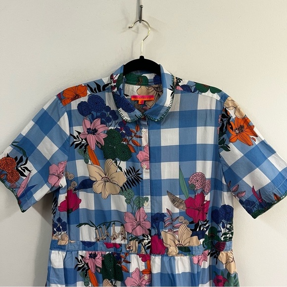 Vilagallo Eveline Midi Shirt Dress in Kew Gardens - Picture 5 of 13